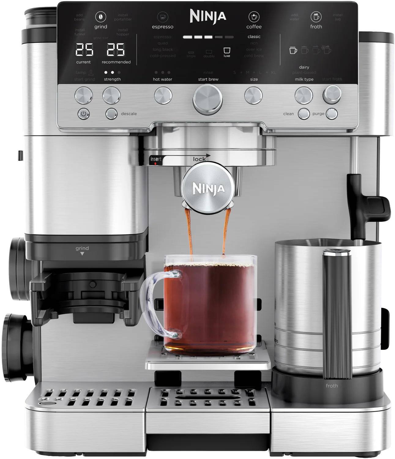 Ninja Luxe Cafe Manual Espresso Coffee Machine