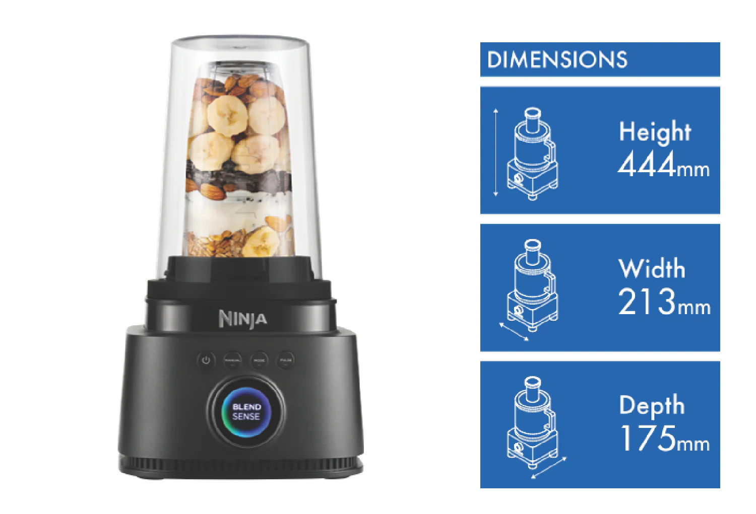 Ninja Stealth IQ Kitchen System Power Blender + Processor Pro