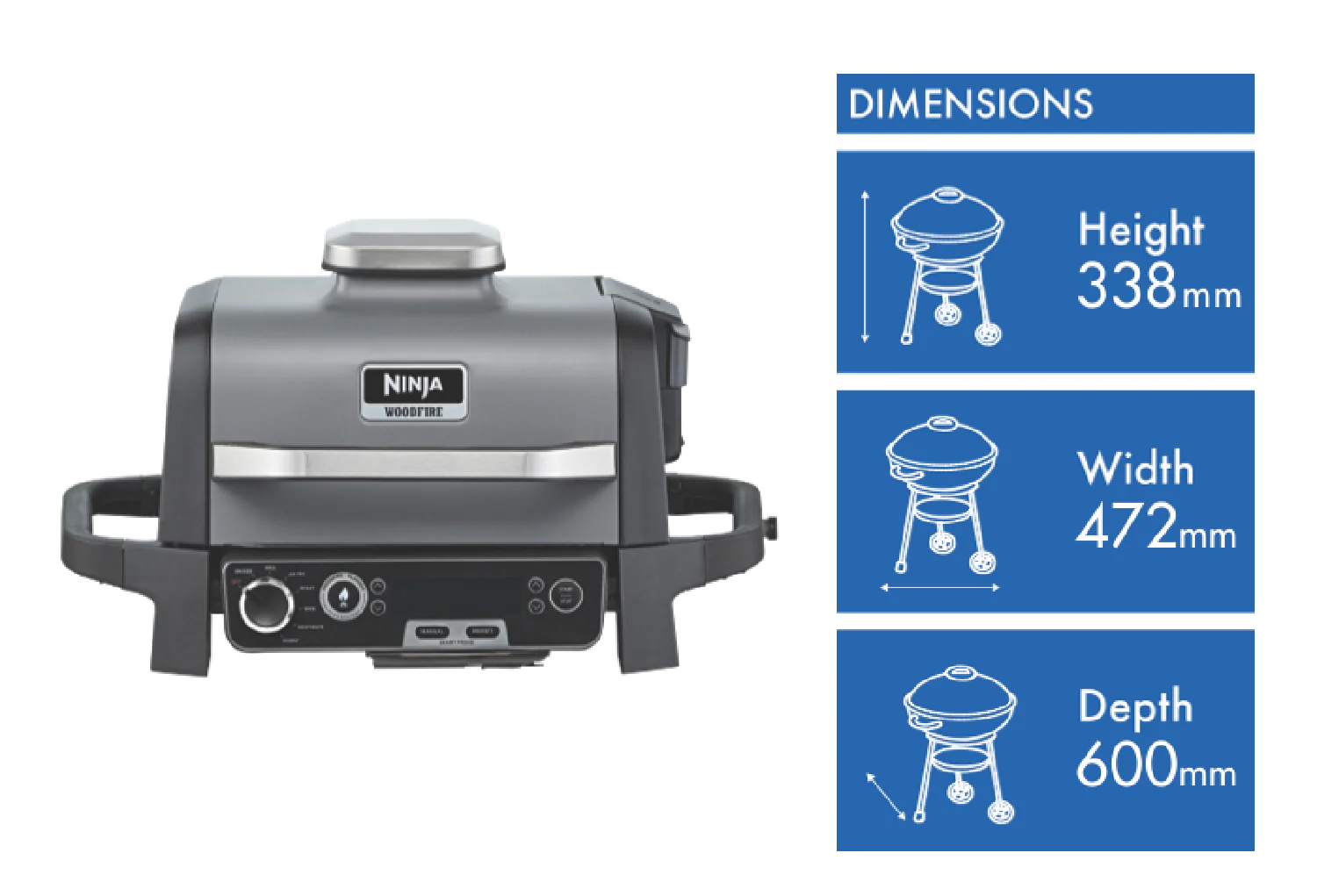 Ninja Woodfire Electric BBQ Grill and Smoker With Smart Probe